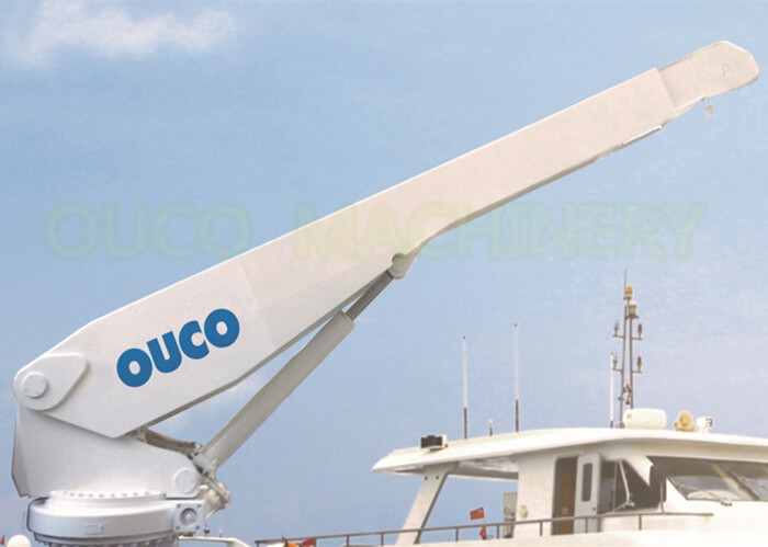 Yacht 1T 4M Telescopic Boom Crane, mały dźwig do łodzi CCS ABS BV Certified