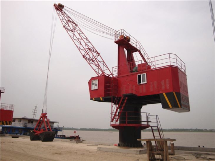 20 ton 160kw Fixed Cargo Marine Crane Harbor